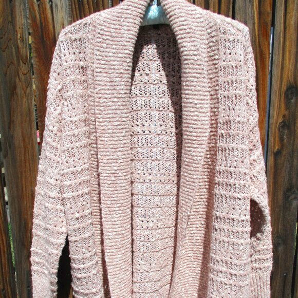 Frye Sweaters - NEW Frye Women's Open Front Cardigan Pastel Mauve Size L NWT
